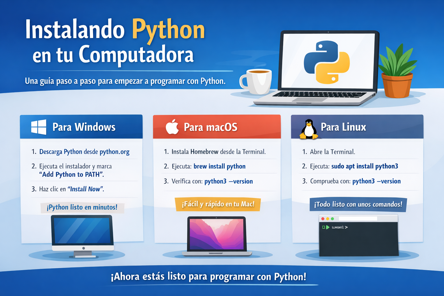 Instalando Python paso a paso