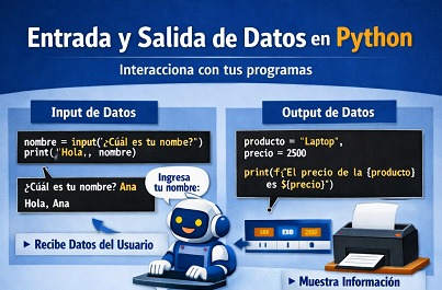 Entrada y salida de datos en Python: interactúa con tus programas