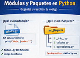 Módulos y paquetes en Python: organiza tu código como un profesional