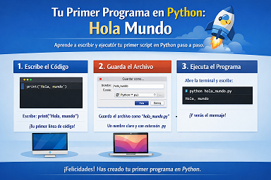 Tu primer programa en Python: Hola Mundo